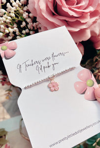 Pink Blossom Bracelet - If Teachers were flowers …