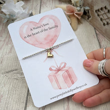 Load image into Gallery viewer, A Mother’s … Nana’s … Grandma’s love - Vintage Pale Gold Heart Bracelet