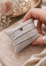 Load image into Gallery viewer, Set of 3 - 14kg Floating Heart, Black Heart &amp; Popcorn Bracelet Set