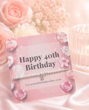 Load image into Gallery viewer, Happy 16th | 18th | 21st | 30th | 40th | 50th | 60th Birthday - Rhinestone Crystal Bracelet