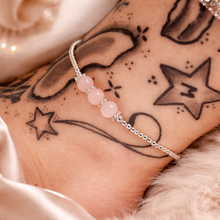Load image into Gallery viewer, Rose Quartz Fertility Anklet
