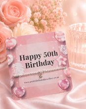 Load image into Gallery viewer, Happy 16th | 18th | 21st | 30th | 40th | 50th | 60th Birthday - Rhinestone Crystal Bracelet