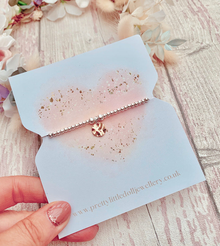 14k Gold Lily Pad Bracelet
