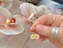 Load image into Gallery viewer, Daisy Gold Huggies