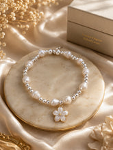 Load image into Gallery viewer, Pearl, Noodle Bangle and Beaded Bracelet set