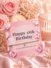 Load image into Gallery viewer, Happy 16th | 18th | 21st | 30th | 40th | 50th | 60th Birthday - Rhinestone Crystal Bracelet