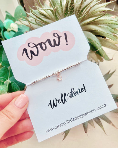 Wow ! Well done ! - White Star Bracelet
