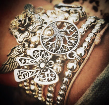 Load image into Gallery viewer, Tree of life Stacker Bracelet