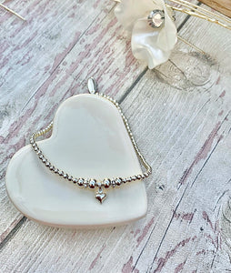 FIVER FRIDAY Puff Heart Anklet
