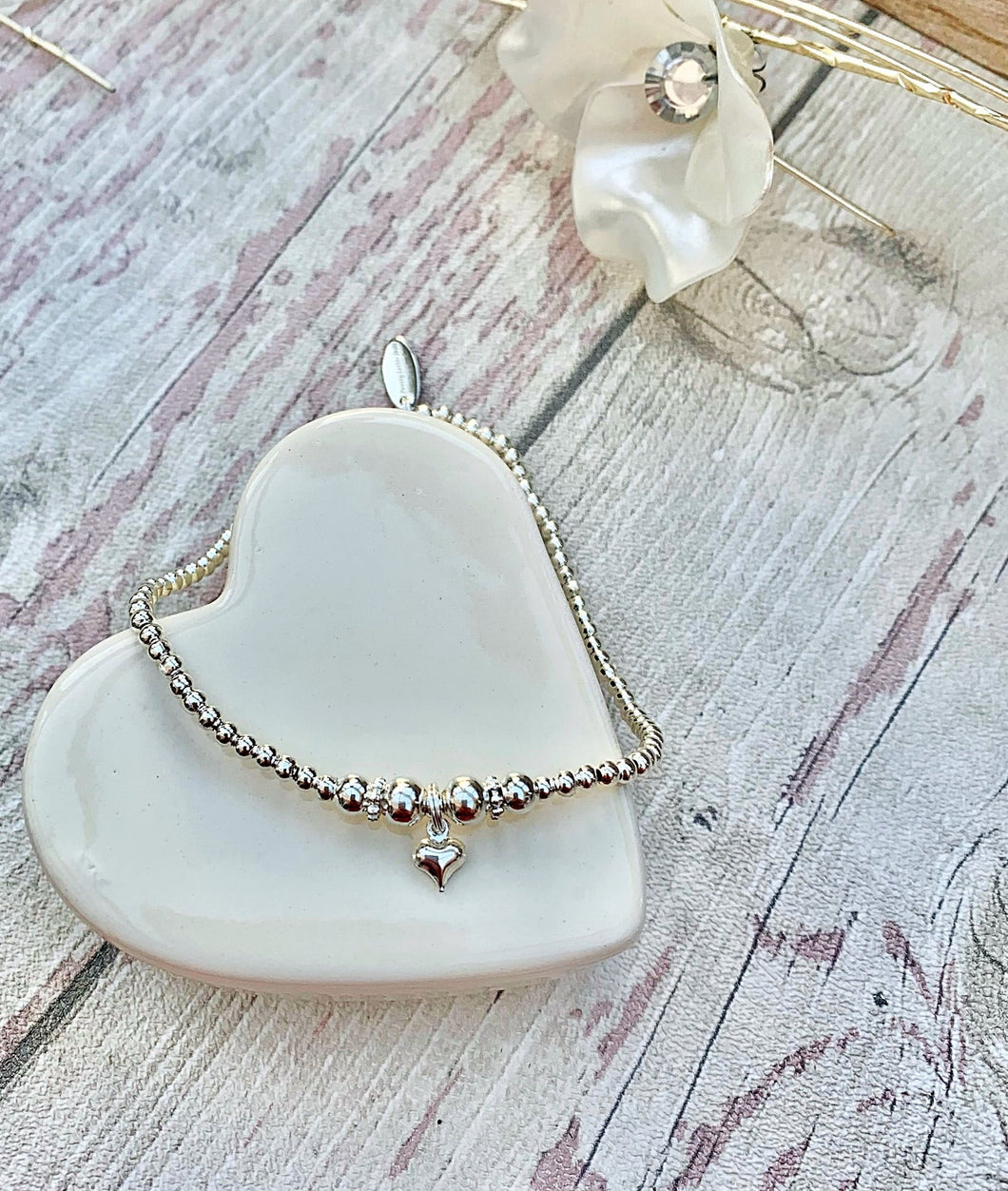 Puff Heart Anklet
