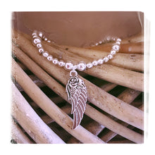 Load image into Gallery viewer, Angel Wing Stacker Bracelet