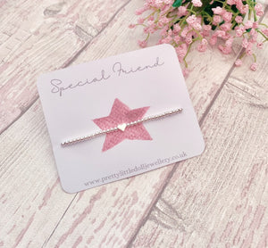 Special Mam | Mammy | Daughter | Granddaughter | Grandma | Nanna | Aunty | Niece | Friend - Heart Bracelet