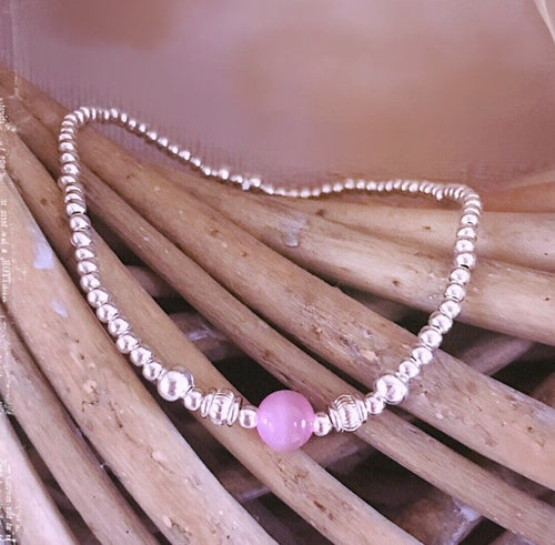 FIVER FRIDAY Pink Cats Eye Anklet