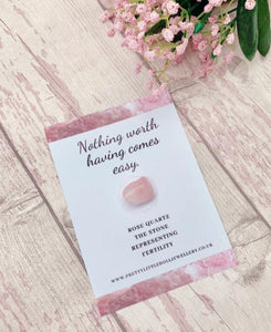 Rose Quartz Fertility Stone