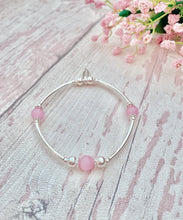 Load image into Gallery viewer, Pink Cats Eye Noodle Bangle